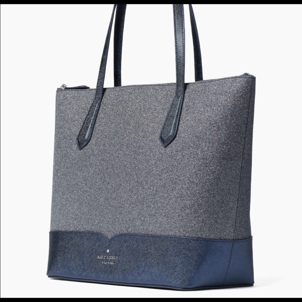 KATE SPADE LOLA GLITTER LARGE TOTE 4PC SET NWT - Picture 10 of 12